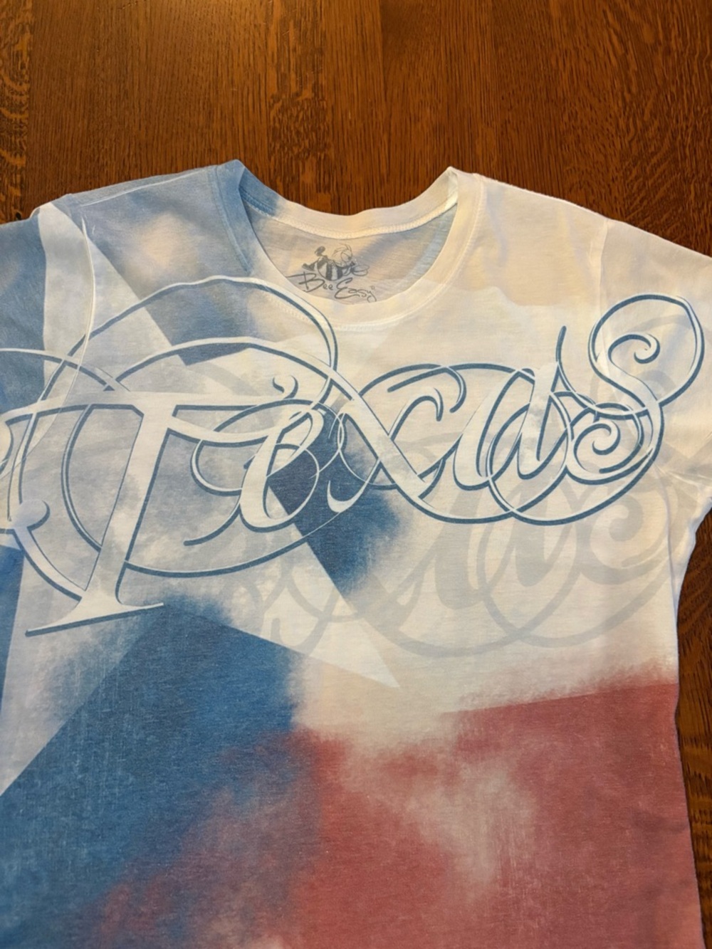 Y2K Texas Tee with Texas Star Cursive Scroll Vintage Americana Retro Relaxed